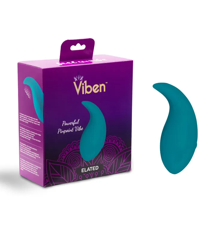 Vibrators | Viben Elated - Intense Hand Held Pinpoint Vibe - Ocean