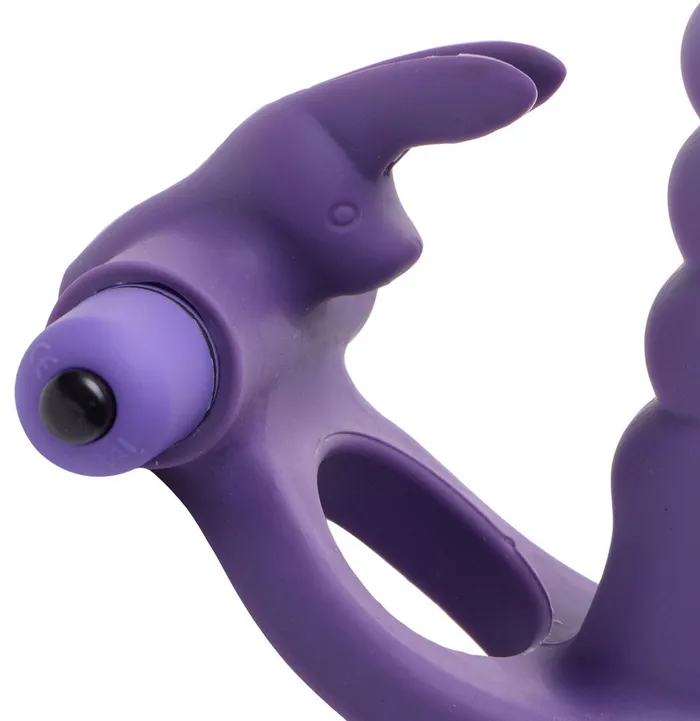 XR Brands Frisky Male Sex Toys | Double Delight Dual Insertion Vibrating  Rabbit Cock Ring