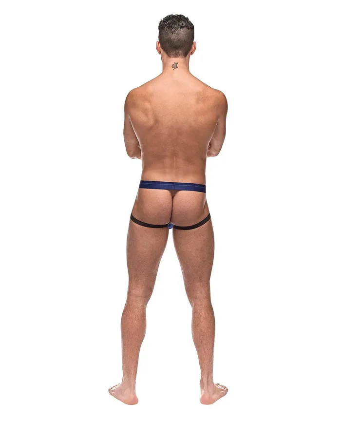 Male Power Male Sex Toys | Diamond Mesh Jock Ring Blue L/XL