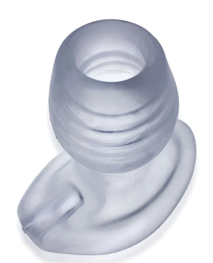 Oxballs Dildos Oxballs Glowhole 1 Hollow Buttplug wLED Insert Small Clear