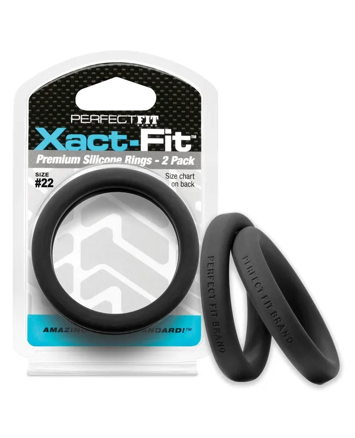Perfect Fit Xact Fit 22 Black Pack of 2 Perfect Fit Anal
