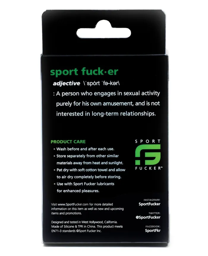 Sport Fucker Anal | Sport Fucker Cum Stopper 2.0 - Black