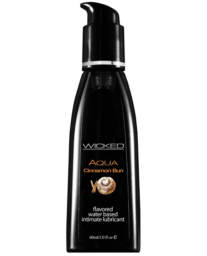 Wicked Sensual Care Lubricants Wicked Sensual Care Aqua Waterbased Lubricant 2 oz Cinnamon Bun